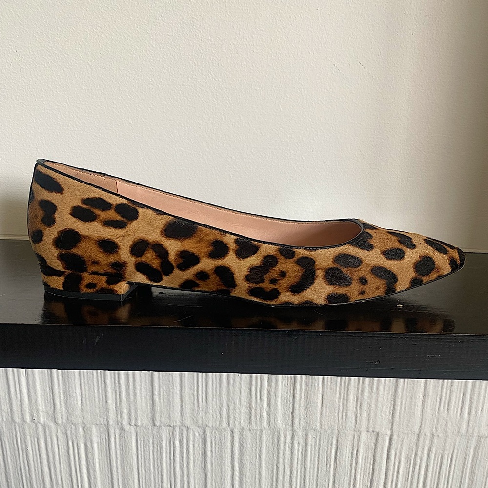 J Crew leopard flats